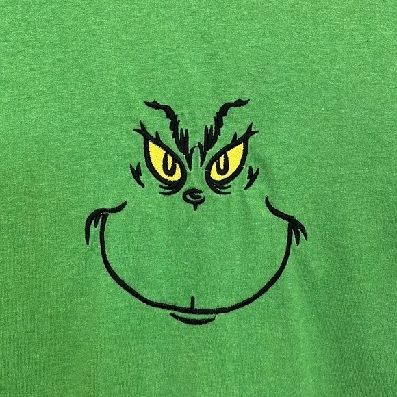 Unisex Fruit of the Loom Green Embroidered Shirt Large/Tall - Picture 3 of 6